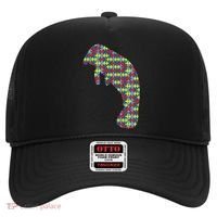 Manatee Autism Awareness Dugong Puzzle Day Mom Gift Hat thumb 0
