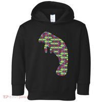 Manatee Autism Awareness Dugong Puzzle Day Mom Gift Toddler Hoodie thumb 0