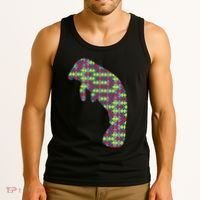 Manatee Autism Awareness Dugong Puzzle Day Mom Gift Tank Top thumb 3