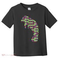 Manatee Autism Awareness Dugong Puzzle Day Mom Gift Toddler T-Shirt thumb 0