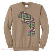 Manatee Autism Awareness Dugong Puzzle Day Mom Gift Sweatshirt thumb 0