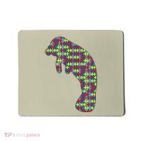 Manatee Autism Awareness Dugong Puzzle Day Mom Gift Mousepad thumb 0
