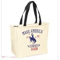Makes America A Cowboy Again Western Life Country Tote Bag thumb 2