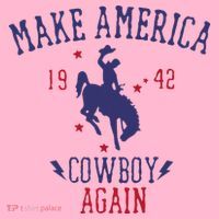 Makes America A Cowboy Again Western Life Country Coaster thumb 2