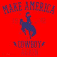 Makes America A Cowboy Again Western Life Country Santa Hat thumb 1