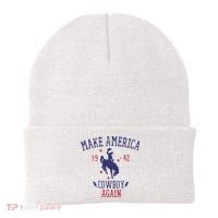 Makes America A Cowboy Again Western Life Country Beanie thumb 0