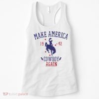 Makes America A Cowboy Again Western Life Country Women's Tank Top thumb 0