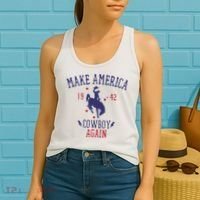 Makes America A Cowboy Again Western Life Country Women's Tank Top thumb 2