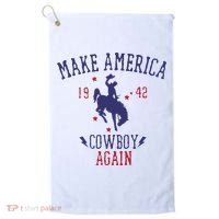Makes America A Cowboy Again Western Life Country Golf Towel thumb 0