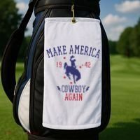 Makes America A Cowboy Again Western Life Country Golf Towel thumb 2
