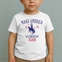 Makes America A Cowboy Again Western Life Country Toddler T-Shirt thumb 2