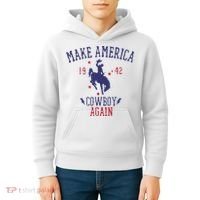 Makes America A Cowboy Again Western Life Country Kids Hoodie thumb 4