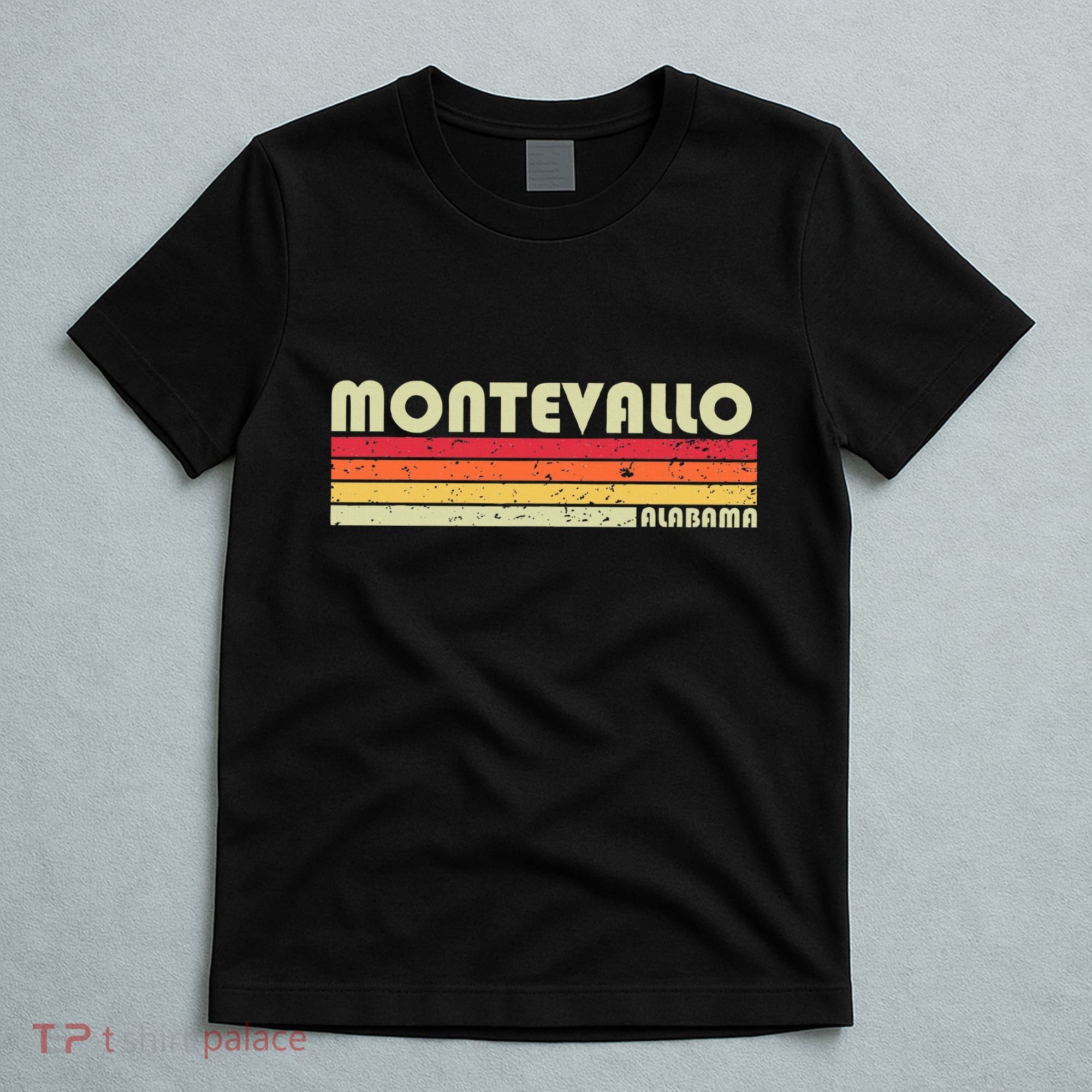 Montevallo Al Alabama Funny City Home Roots Gift Retro 80s T-Shirt