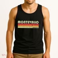 Montevallo Al Alabama Funny City Home Roots Gift Retro 80s Tank Top thumb 3