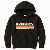 Montevallo Al Alabama Funny City Home Roots Gift Retro 80s Kids Hoodie thumb 0