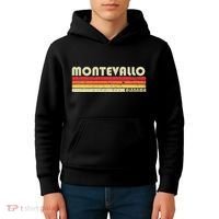 Montevallo Al Alabama Funny City Home Roots Gift Retro 80s Kids Hoodie thumb 4