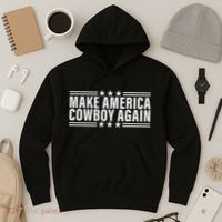 Makes America A Cowboy Again Hoodie thumb 3