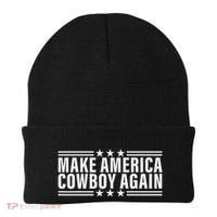 Makes America A Cowboy Again Beanie thumb 0