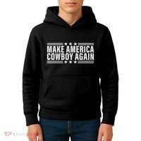 Makes America A Cowboy Again Kids Hoodie thumb 4