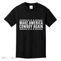 Makes America A Cowboy Again Kids T-Shirt thumb 0