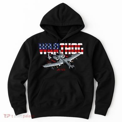 Military Airplane A10 Warthog American Flag Hoodie