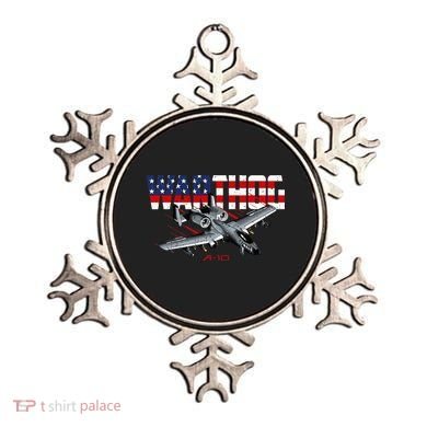 Military Airplane A10 Warthog American Flag Ornament