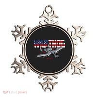 Military Airplane A10 Warthog American Flag Ornament thumb 0