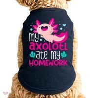 My Axolotl Ate My Homework | Gimmick | Kawaii | Axolotl Doggie Tank thumb 0