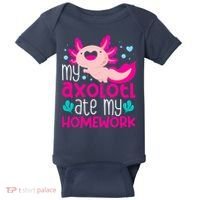 My Axolotl Ate My Homework | Gimmick | Kawaii | Axolotl Baby Bodysuit thumb 0