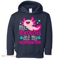My Axolotl Ate My Homework | Gimmick | Kawaii | Axolotl Toddler Hoodie thumb 0
