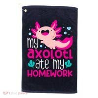 My Axolotl Ate My Homework | Gimmick | Kawaii | Axolotl Golf Towel thumb 0