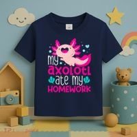 My Axolotl Ate My Homework | Gimmick | Kawaii | Axolotl Toddler T-Shirt thumb 3
