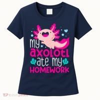 My Axolotl Ate My Homework | Gimmick | Kawaii | Axolotl Women's T-Shirt thumb 0