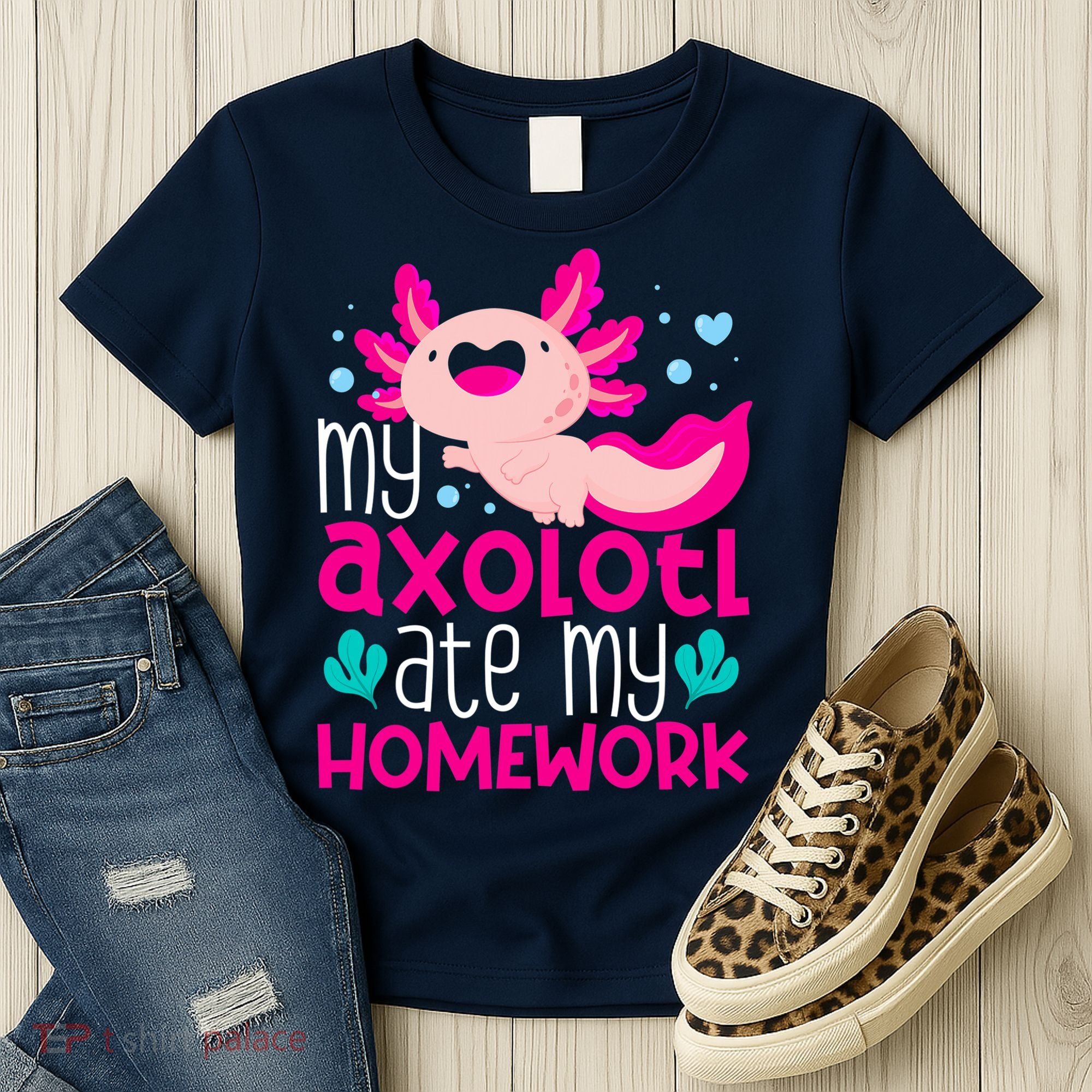 My Axolotl Ate My Homework | Gimmick | Kawaii | Axolotl Women's T-Shirt