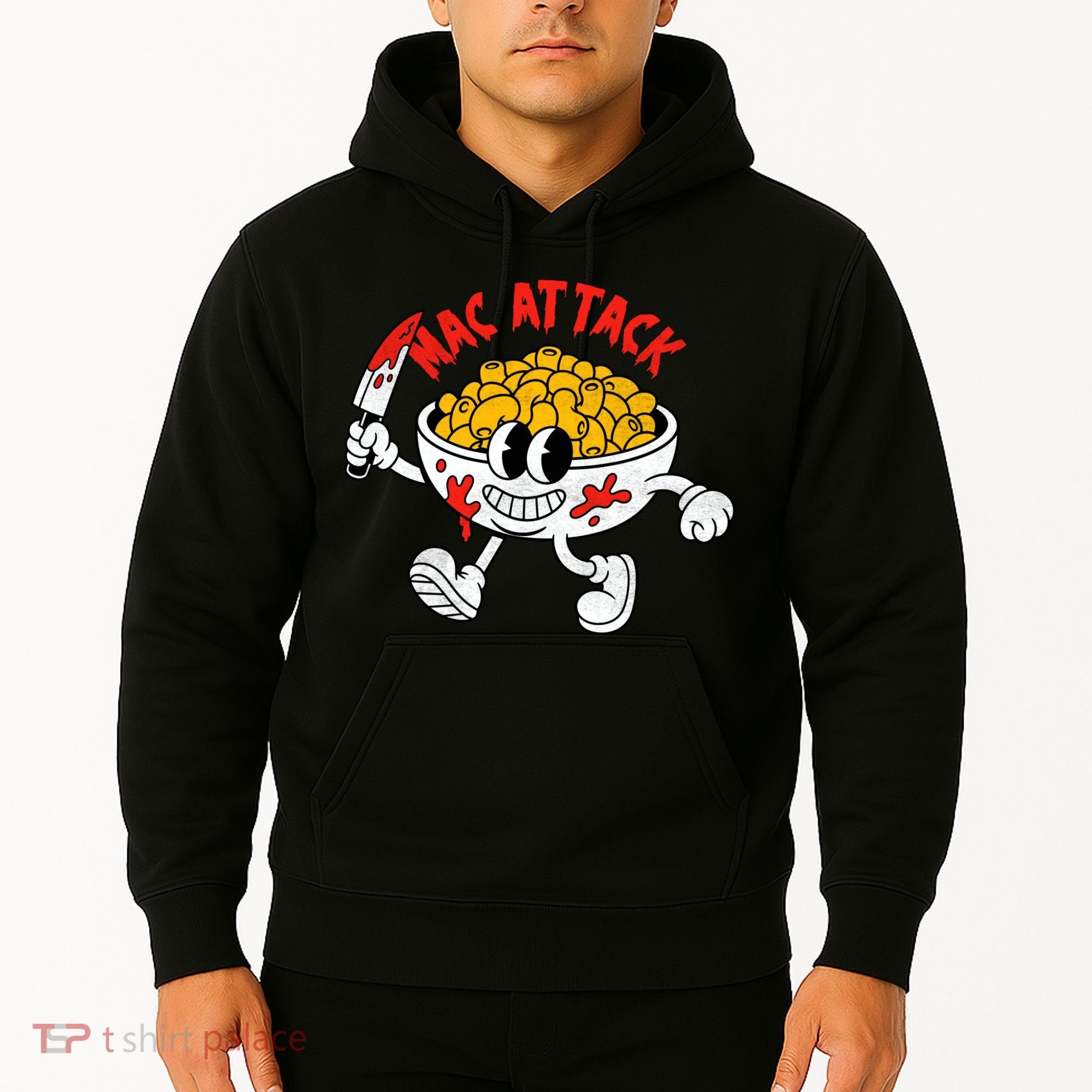 Mac Attack And Cheese Funny Food Meme Hoodie