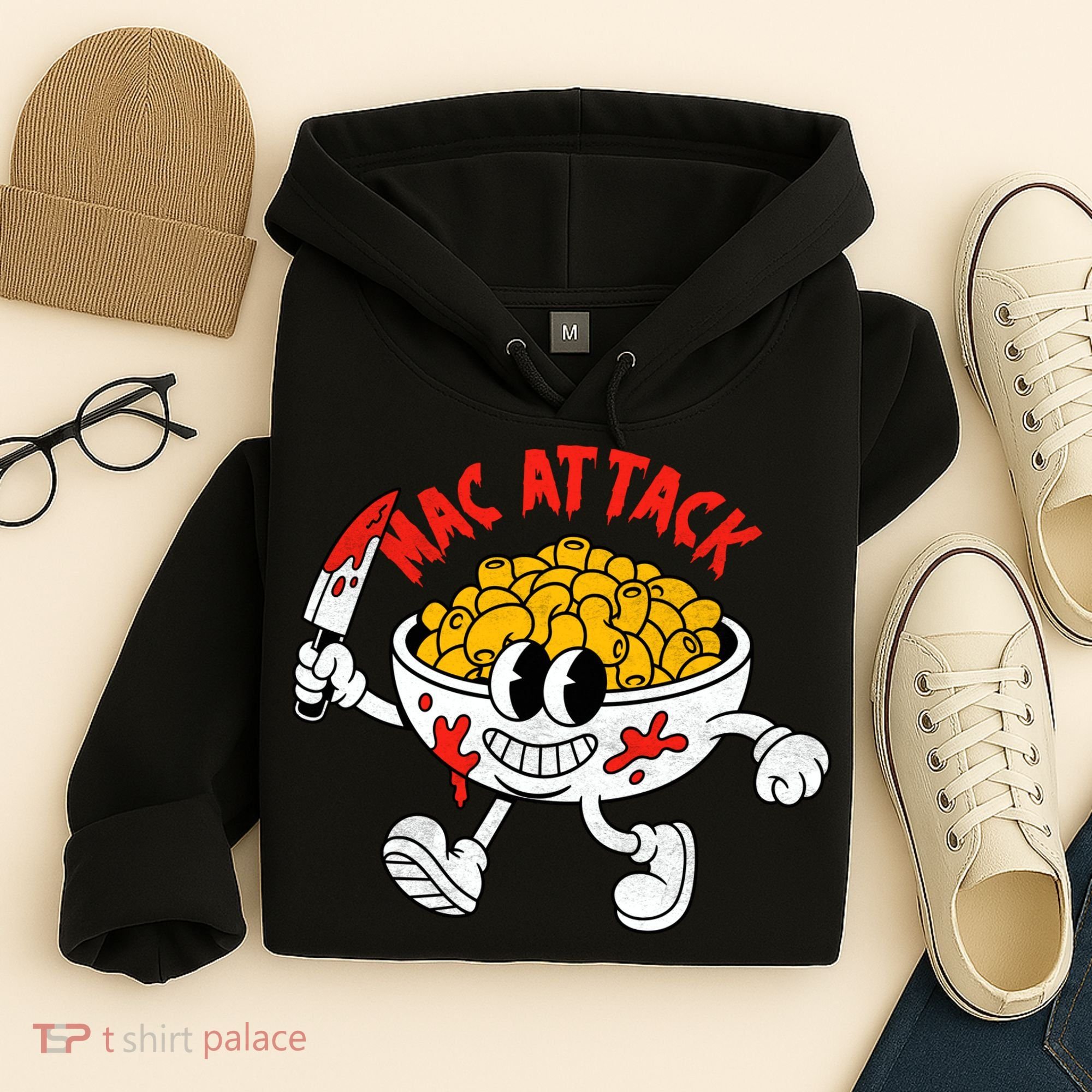 Mac Attack And Cheese Funny Food Meme Hoodie