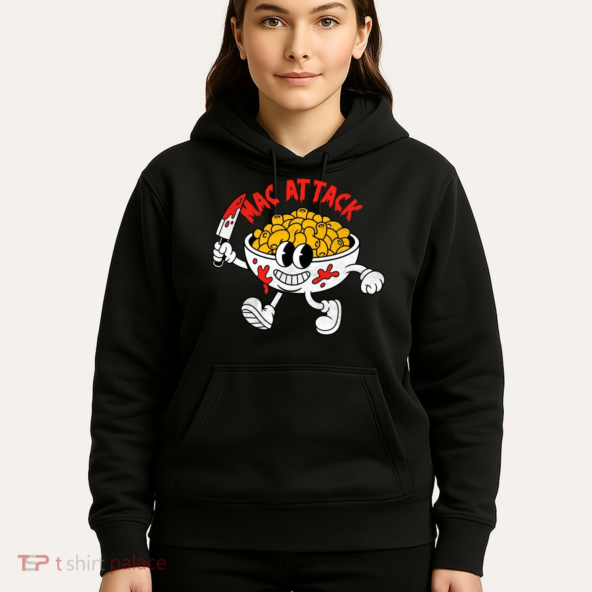 Mac Attack And Cheese Funny Food Meme Hoodie