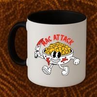 Mac Attack And Cheese Funny Food Meme Coffee Mug thumb 2