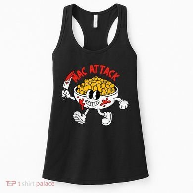 Mac Attack And Cheese Funny Food Meme Women's Tank Top