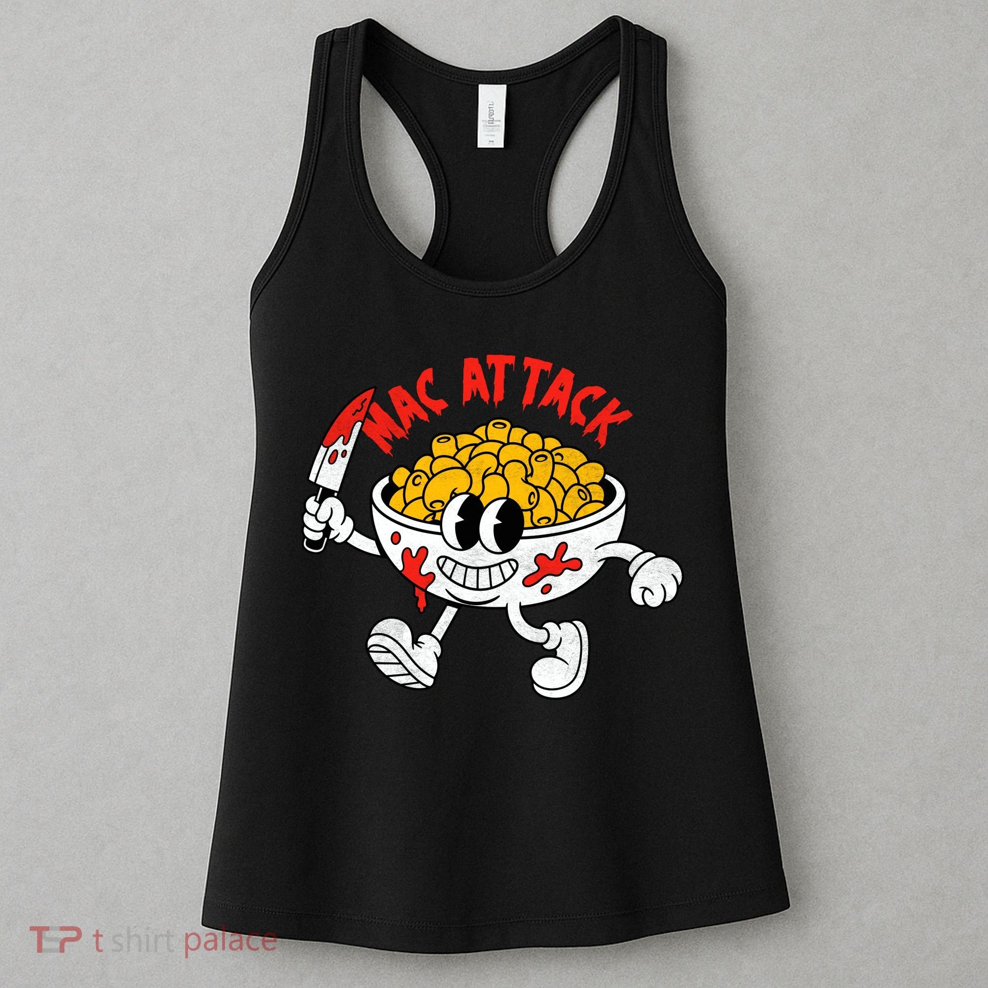 Mac Attack And Cheese Funny Food Meme Women's Tank Top