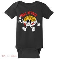 Mac Attack And Cheese Funny Food Meme Baby Bodysuit thumb 0