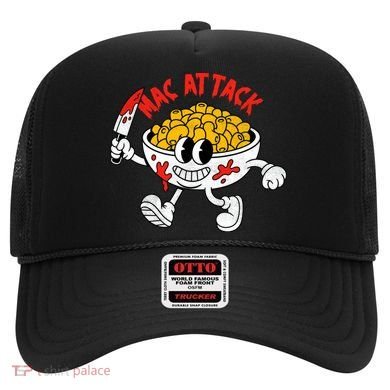 Mac Attack And Cheese Funny Food Meme Hat