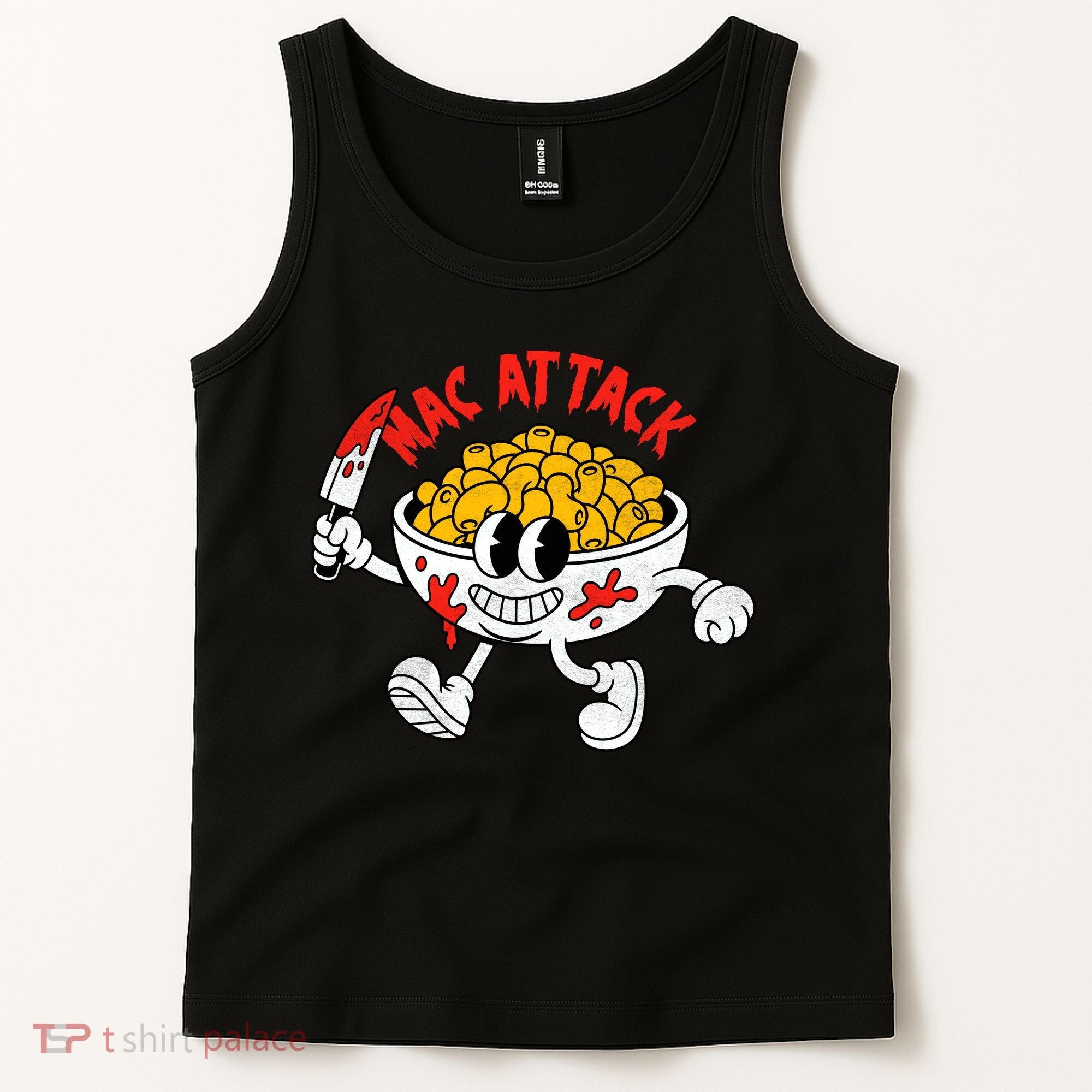 Mac Attack And Cheese Funny Food Meme Tank Top