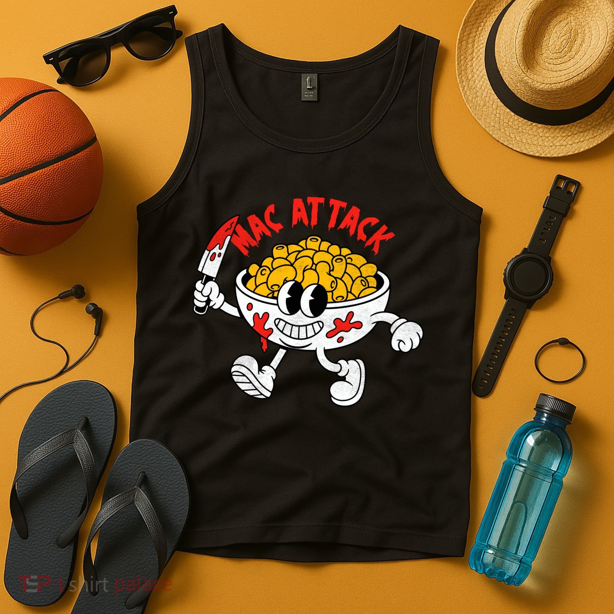 Mac Attack And Cheese Funny Food Meme Tank Top