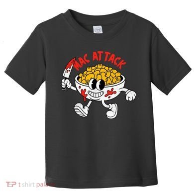 Mac Attack And Cheese Funny Food Meme Toddler T-Shirt