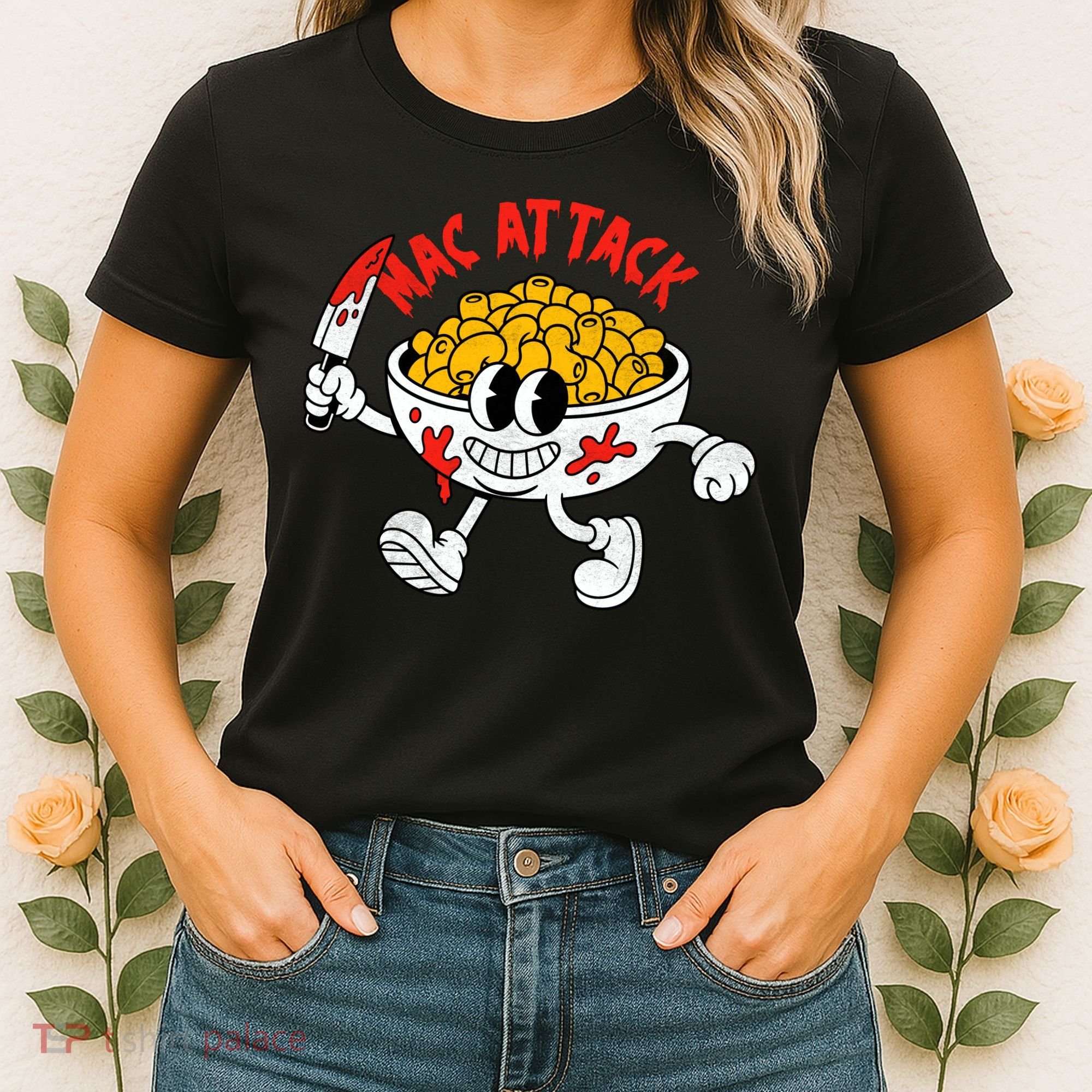 Mac Attack And Cheese Funny Food Meme Women's T-Shirt