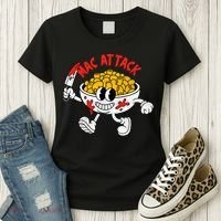 Mac Attack And Cheese Funny Food Meme Women's T-Shirt thumb 3