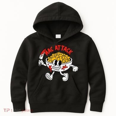 Mac Attack And Cheese Funny Food Meme Kids Hoodie