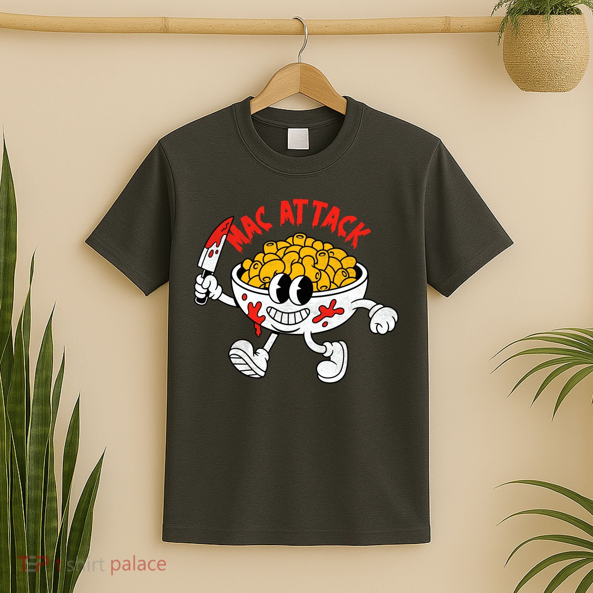 Mac Attack And Cheese Funny Food Meme T-Shirt