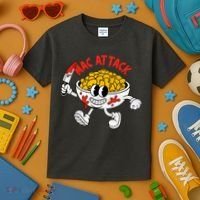Mac Attack And Cheese Funny Food Meme Kids T-Shirt thumb 3